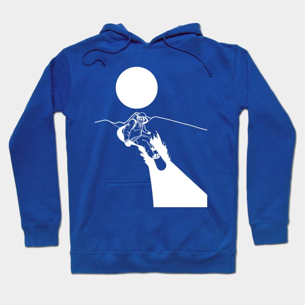 Snowboard Drifter Hoodie by Swadeillustrations